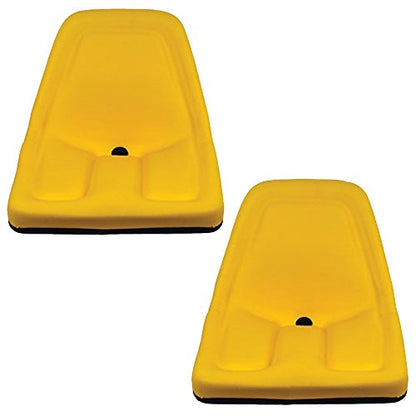 TM333YL (2) Pack of Yellow Michigan Seats Fits John Deere Fits Gator Lawn Tractor