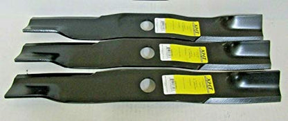 XHT 3 USA Blades KUBOTA K5647-34330 K5647-34340 1-1/8" Center Hole ZD21 ZD25 ZD28 ZD321 ZD326 ZD331