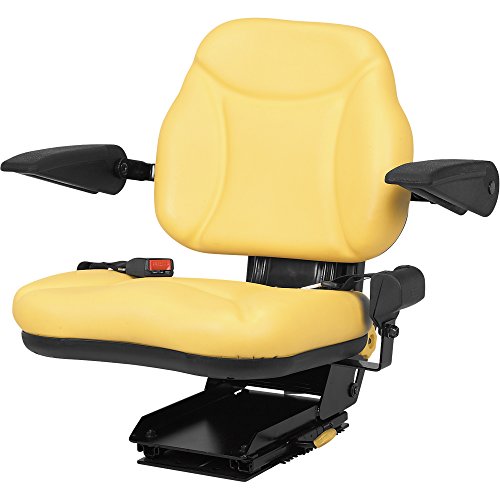 A & I Products Big Boy Suspension Tractor Seat - Yellow, Model Number BBS108YL