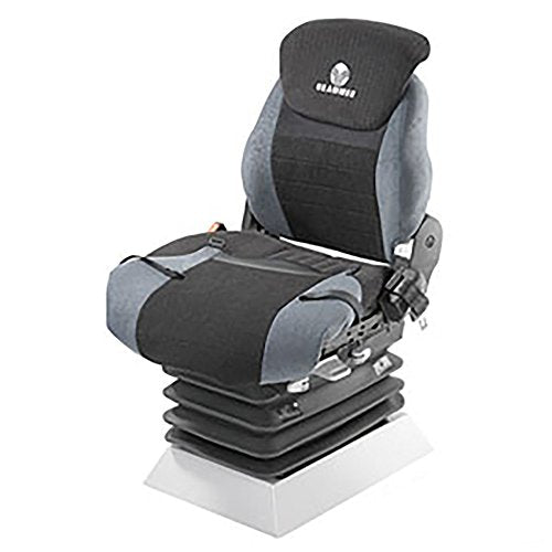 PGR866 New Universal 2 Piece Grammer Protector Seat Cover Set Gray Black Cloth