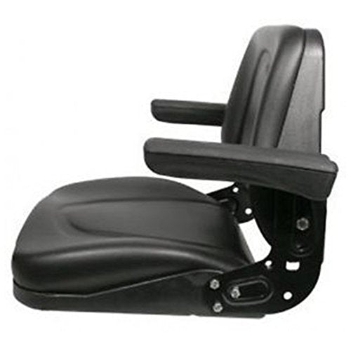 Universal Tractor Seat w/Slide Tracks T500BL for Kubota Ford for Case IH Allis MF JD