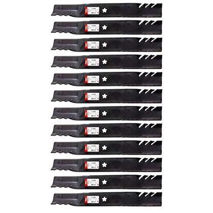 Replaces 12PK Oregon 596-370 G5 Gator Mulching Blades for AYP Ariens Craftsman 405380 532405380 403107