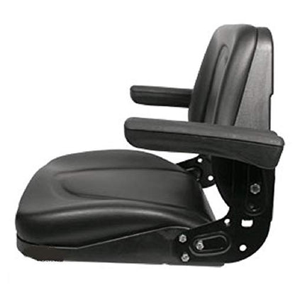 KUBOTA TRACTOR SEAT W/SLIDE TRACK & FLIP UP ARMS