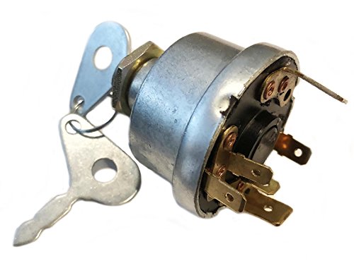 1874535M3 Ignition Key Switch for Massey Ferguson Diesel MF 231 240 250 298 20D, 1200-0900, 1700-0945, 2300-0900