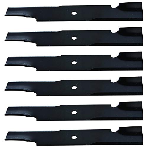 B1SC2800 Pack of Six 16.5" Long 2.5" Wide Notched Universal Lawn Mower Blades