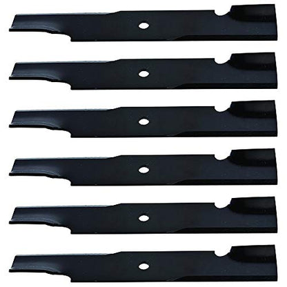 B1SC2800 Pack of Six 16.5" Long 2.5" Wide Notched Universal Lawn Mower Blades