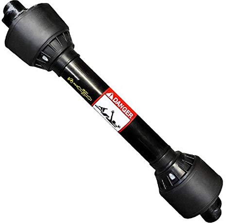 53" Complete Economy PTO Driveline 1-3/8" 6 Spline QD x 1-1/4" Round w/ 3/8" Pin Hole  14006453-ECON