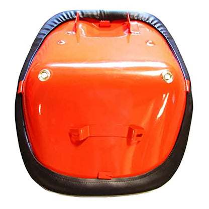 Seat Assembly Vinyl Black with Orange Steel Backed Seat Kubota L245 L275 L235 L185 L345 M4500 B8200 L175 L2350 L225