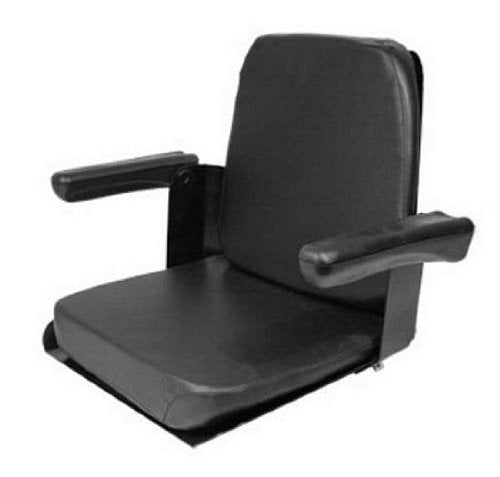 A & I Products Complete Seat, w/ Flip-Up Arms, BLK VINYL Replacement for Case-IH Part Number CS140-1V