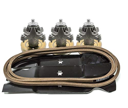54" Rebuild Kit with Blades Spindles Belt for Cub Cadet SLT 1554 SLTX 1054 MTD 618-04126, 618-04126A, 918-014126, 918-04125, 918-04125B, 918-04126, 918-04126A, 918-04126B
