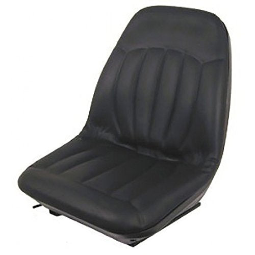 6669135 One New Black Vinyl Seat with Slide Tracks Made to Fit Bobcat Models A220 A300 S100 S130 S150 S160 S175 & More