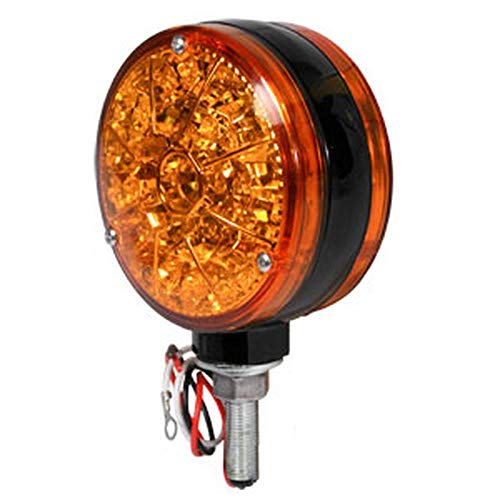 28A43 Universal 12 Volt LED Amber Safety Light 25 Diodes per Side