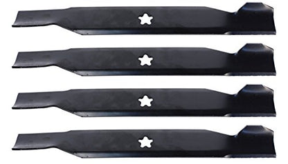 USA Mower Blades (4) High Lift for Craftsman 127843, 138498, 138971, 42" Deck