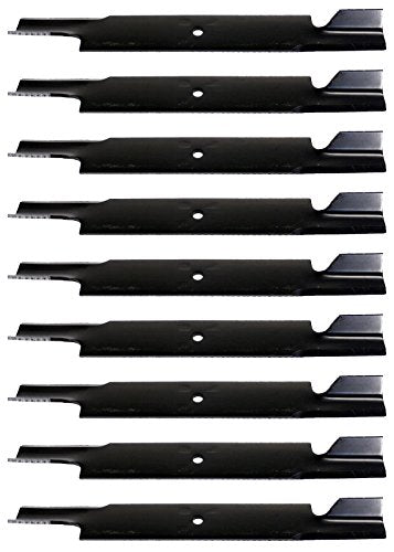 USA Mower Blades U132773BP (9) High-Lift for Dixie Chopper 227-72H 30227-72H Length 24 in. Width 3 in. Thickness .250 in. Center Hole 5/8 in. 72 in. Deck
