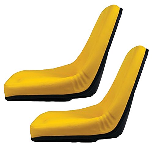 TM333YL (2) Pack of Yellow Michigan Seats Fits John Deere Fits Gator Lawn Tractor