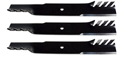 USA Mower Blades (3) Mulching for Exmark 103-6383, 103-6393-S, 60" Deck