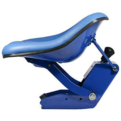 Ford New Holland Seat Assembly with Suspension Blue Vinyl Heavy Duty 1110 1310 2000 3000 4000 5000 7000