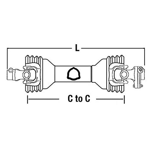 New Pull/Tow Driveline with Friction Clutch fits Bush Hog 50034236 CS53516