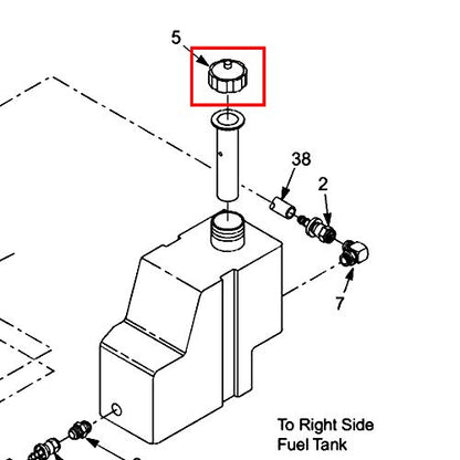 Scag Cap, Hydraulic Tank Part # 481164