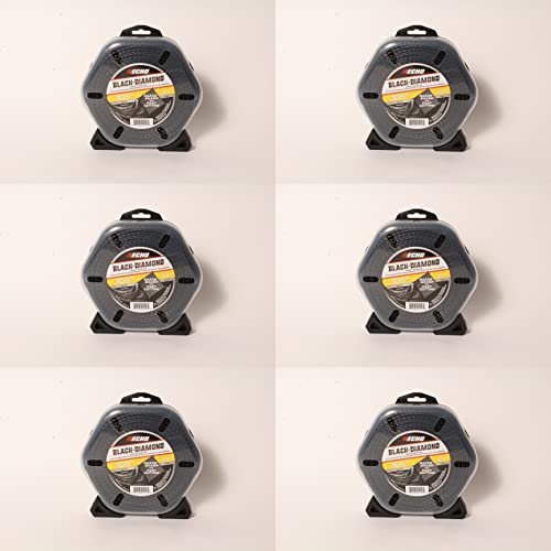 Echo 6 PK Genuine 330105071 .105" Black Diamond Trimmer Line 217' Donut OEM