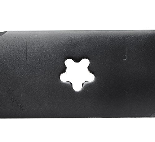 USA Mower Blades U12025BP (3) High-Lift for Husqvarna 539113425 Dixon 575296401 Length 16-1/4 in. Width 2-1/2 in. Thickness .200 in. Center Hole 5 Point Star 48 in. Deck
