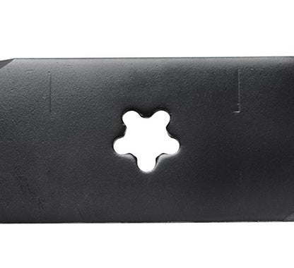USA Mower Blades U12025BP (3) High-Lift for Husqvarna 539113425 Dixon 575296401 Length 16-1/4 in. Width 2-1/2 in. Thickness .200 in. Center Hole 5 Point Star 48 in. Deck