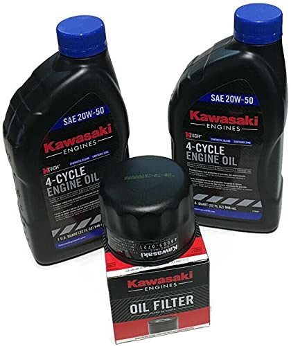 Oil Change Kit fit's some Kawasaki 99969-6298 49065-0721 49065-7007 20W50 Synthetic Blend