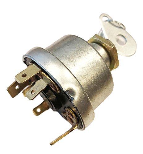 1874535M3 Ignition Key Switch for Massey Ferguson Diesel MF 231 240 250 298 20D, 1200-0900, 1700-0945, 2300-0900