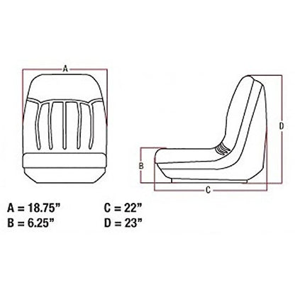 A&I Products SEAT STANDARD W/ TRACKS PART NO: A-6669135