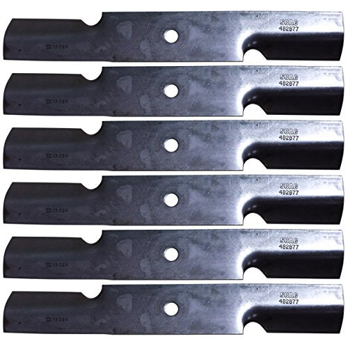 Scag 6PK Genuine OEM 482877 Marbain Cutter Blades 16 1/2" High Lift for 48" Deck