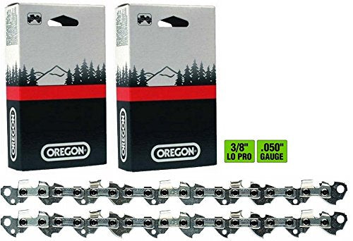 Oregon 2 Pack, 91PX055G 55 Drive Link Chamfer Chisel Xtra Guard Chainsaw Chain Loop 3/8” Pitch x .050” Gauge - Compatible with: Stihl 63PM3 55 for 16" Bar