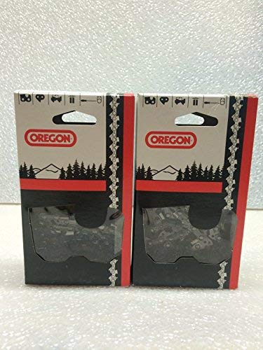 2 Pack Oregon 72LPX072G Chainsaw Chain Full Chisel 20" 3/8 .050 72 DL