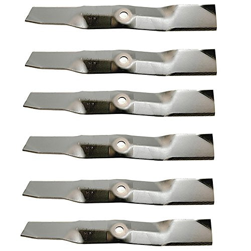 Set of 6 New Mower Blade Fits John Deere 54" Decks, 54C Models Interchangeable with 90-354, B1JD1052, M143520, M143520-A, M144516, M145516, M145516-A