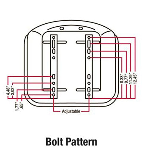 LGS100BL New Black Seat (w/Slide Adjustment Track) Made to Fit Ford/New Holland Tractor Models TN65F TN75F TN90