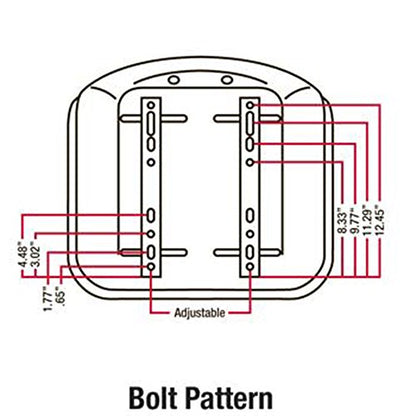 LGS100BL New Black Seat (w/Slide Adjustment Track) Made to Fit Ford/New Holland Tractor Models TN65F TN75F TN90