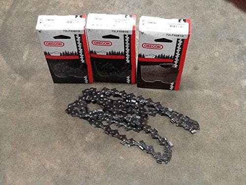 72LPX081G 3 Pack Oregon Saw Chain 3/8 Pitch .050 Gauge 24" Bars