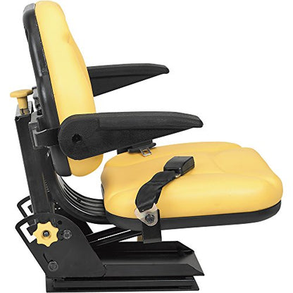 A & I Products Big Boy Suspension Tractor Seat - Yellow, Model Number BBS108YL