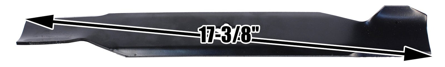 USA Mower Blades (3 AYP380BP High Lift Blade Fits AYP Craftsman Husqvarna 156468 532137380 917137380MS 917137380P Length 17 3/8in. Width 2 1/4in. Thickness .150in. Center Hole 5 PT ST 50in. Deck