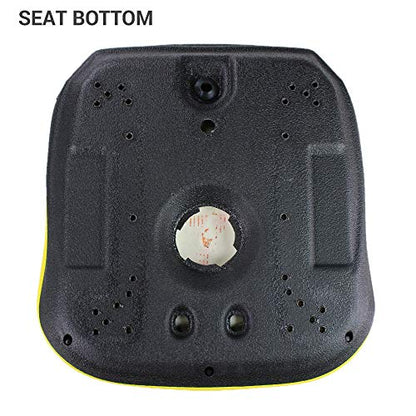 E-LGT125YL Universal Yellow Vinyl Seat for L&G, UTV, Tractor & Skid Steers