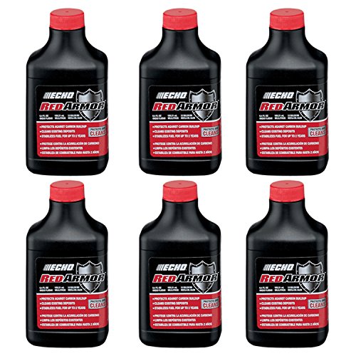 ECHO 6550025 PK6 Red Armor 6.4oz 2-Stroke Oil Mix, 2.5 Gallon (50:1)