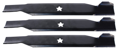 USA Mower Blades (3 AYP380BP High Lift Blade Fits AYP Craftsman Husqvarna 156468 532137380 917137380MS 917137380P Length 17 3/8in. Width 2 1/4in. Thickness .150in. Center Hole 5 PT ST 50in. Deck