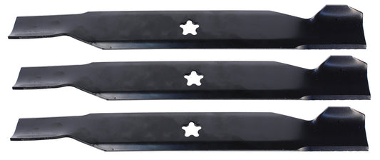 USA Mower Blades (3 AYP380BP High Lift Blade Fits AYP Craftsman Husqvarna 156468 532137380 917137380MS 917137380P Length 17 3/8in. Width 2 1/4in. Thickness .150in. Center Hole 5 PT ST 50in. Deck