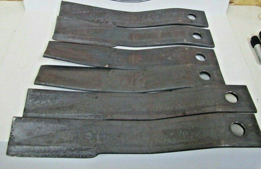 6 Total Replacement Blades for Bush Hog Flex Wing 2315 2415 2615 2615L 3715#7555 7556 11150