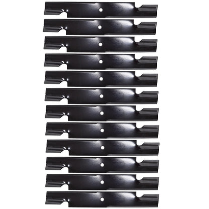 12PK Oregon Mower Blades Replacement for 61" Stander 91-628 Scag 481708 481712 482879 48111, Bobcat 42180B Giant Vac 0788 Lastec P-128, Lesco 50170, Ferris 5020842, Wright 71440003